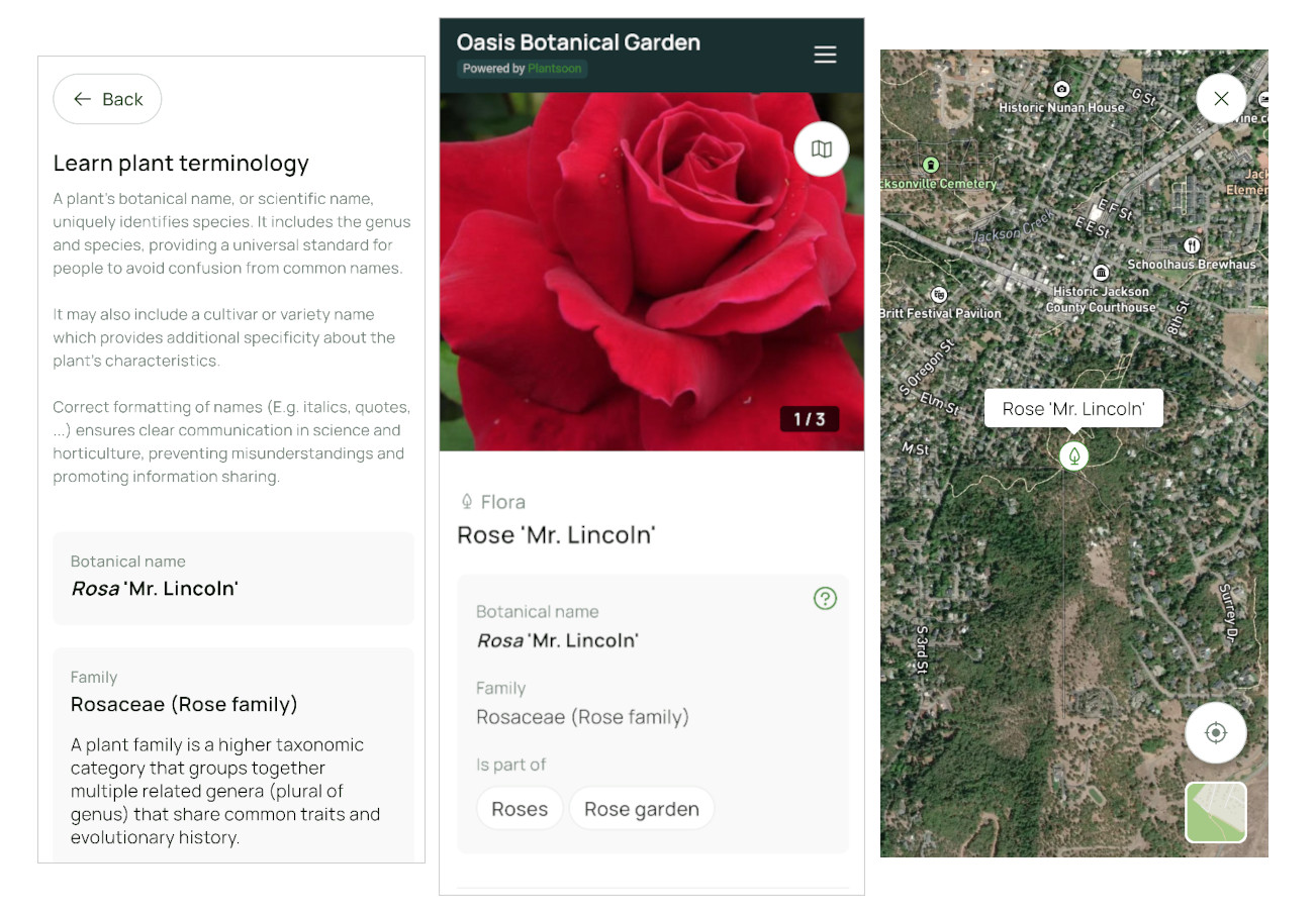 Digital content for each plant